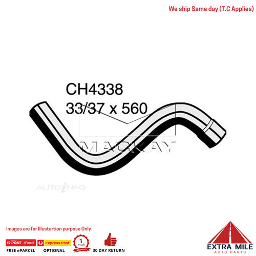  CH4338 Radiator Upper Hose For Chrysler Grand Voyager RG 3.3L V6 Ptl Manual