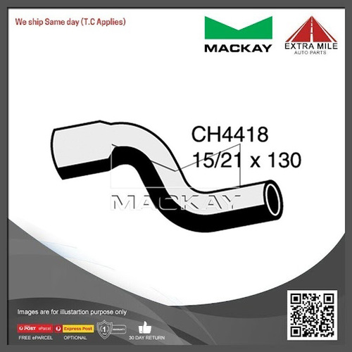 Mackay Engine By Pass Hose For Jaguar E Type Series 1 4.2L I6 Manual/Auto-CH4418