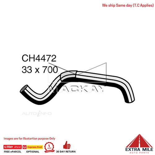 Mackay CH4472 Radiator Lower Hose For Toyota AURioN GSV40R 3.5L V6 Ptl Man&Auto