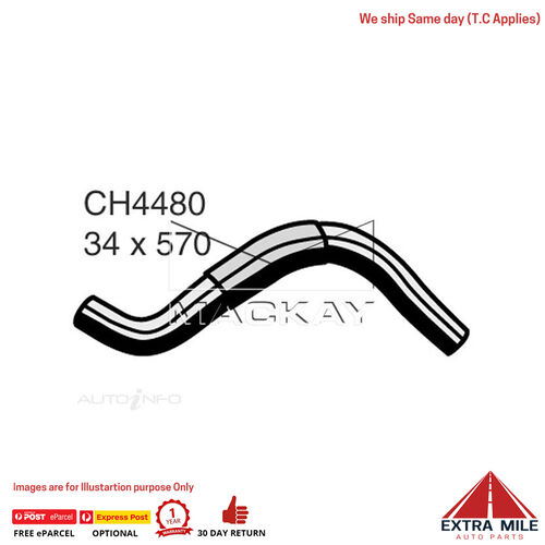 Mackay CH4480 Radiator Lower Hose For Hyundai Santa Fe SM 2.7L V6 Ptl Man&Auto