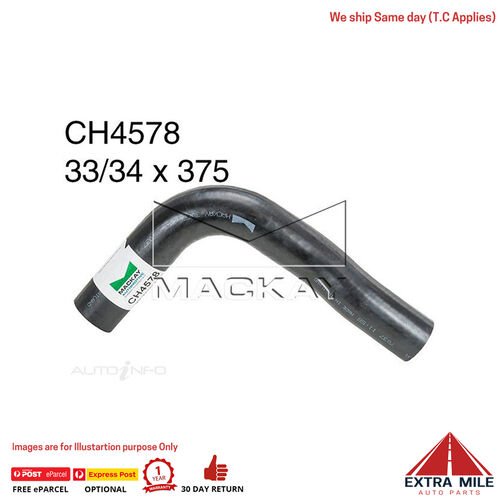 Mackay CH4578 Radiator Upper Hose For Holden VIVA JF 1.8L I4 Petrol Manual/Auto