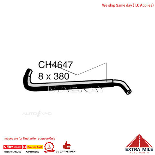 CH4647 Engine By Pass Hose for Mitsubishi Triton Ml 3.5L V6 Petrol Manual & Auto