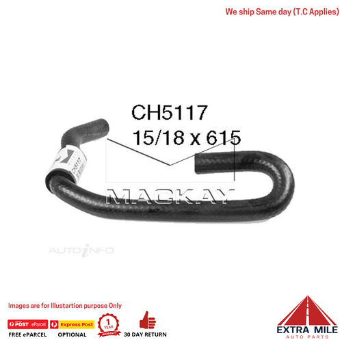 CH5117 Heater Hose for Toyota 4 Runner VZN130R 3.0L V6 Petrol Manual & Auto