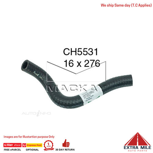 CH5531 Heater Hose for Toyota LandCruiser FZJ80R 4.5L I6 Petrol Manual & Auto