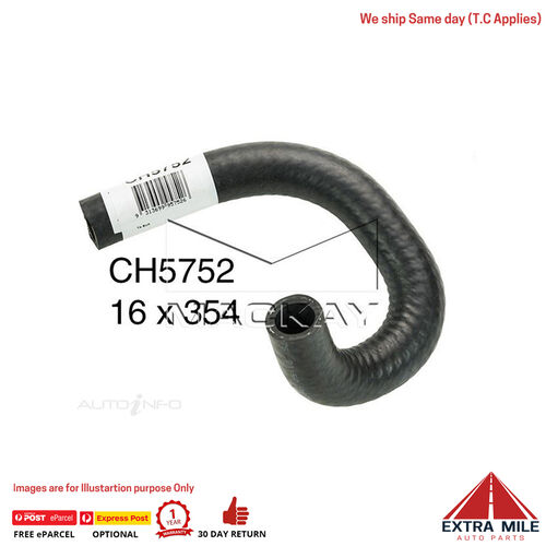 CH5752 Heater Hose for Holden Rodeo RA - 3.6L V6 Petrol - Manual & Auto Mackay