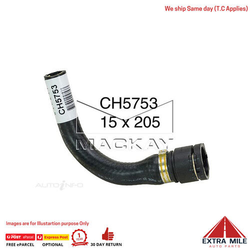 CH5753 Heater Hose for Holden Rodeo RA - 3.6L V6 Petrol - Manual & Auto Mackay