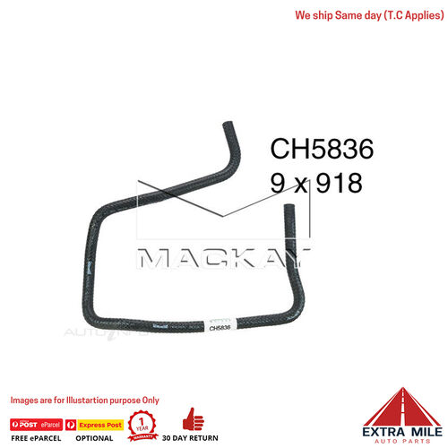 CH5836 Coolant Recovery Tank Hose for Ford Territory Sz - 2.7L V6 Turbo Diesel Man Auto