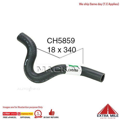 CH5859 Heater Hose for Hyundai Accent Rb 1.6L I4 Petrol Manual & Auto