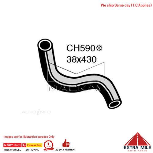 Mackay CH590 Radiator Lower Hose For Holden Panel Van EH 2.9L I6 Ptl Manual/Auto