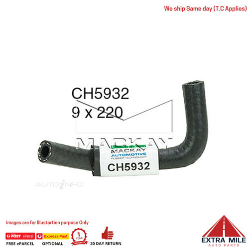 CH5932 Throttle Body Coolant Hose for Holden Rodeo RA - 3.5L V6 Petrol - Manual & Auto
