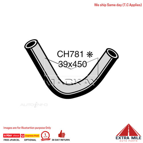 Mackay CH781 Bottom Hose For Chrysler Valiant AP5 - AP6 - VC 1963-1967 - 6CYL
