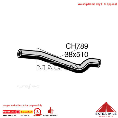 Mackay CH789 Radiator Upper Hose For Holden Brougham Hk 5.0L V8 Ptl Man&Auto