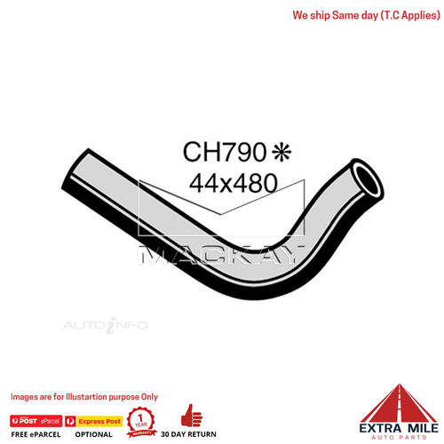 Mackay CH790 Radiator Lower Hose For Holden BROUGHAM HK 5.0L V8 Ptl Manual/Auto