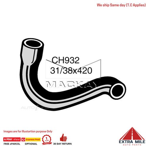 Mackay CH932 Radiator LW Hose For Ford Escort MK2 1.6L I4 Petrol Manual & Auto