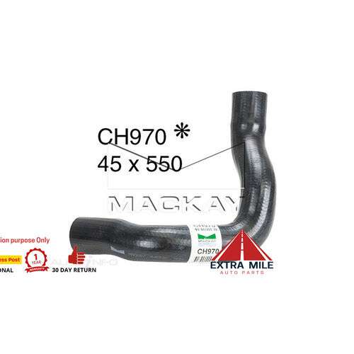 Mackay CH970 Bottom Hose For Ford Falcon / Fairlane XA-XB, ZF-ZG -ZH - V8 Mackay
