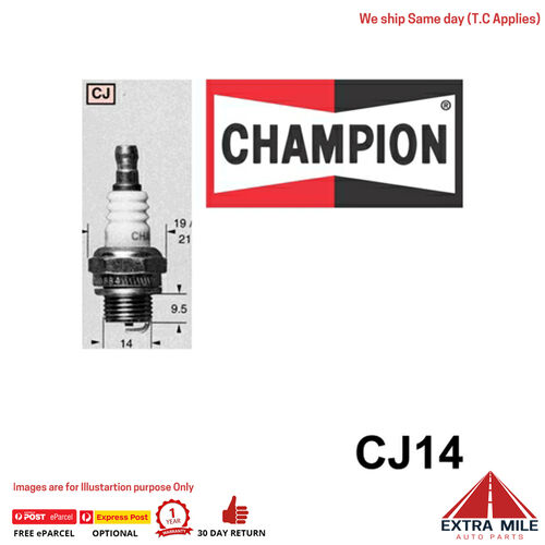 Champion CJ14 SPARK PLUG - SMALL ENGINE (846)1