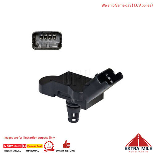Map Sensor for PEUGEOT 307 1.6L 4cyl TU5JP4 (NFU) CMS234 01/01 - 12/07