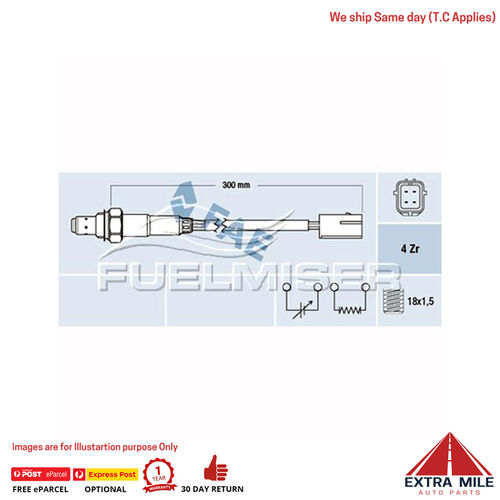 Fuelmiser OXYGEN SENSOR ( PRE-CAT ) for NISSAN CUBE CUBE Z11 (Grey Imp)