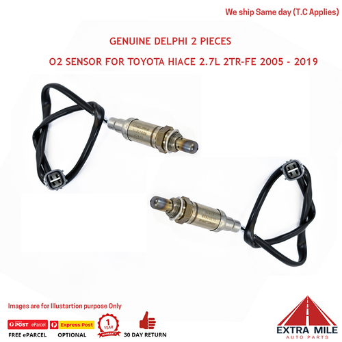 2 X Oxygen Sensor For TOYOTA HIACE 2.7L 2TR-FE 2005 -19  COS1287 (TRH201R/ 221R/