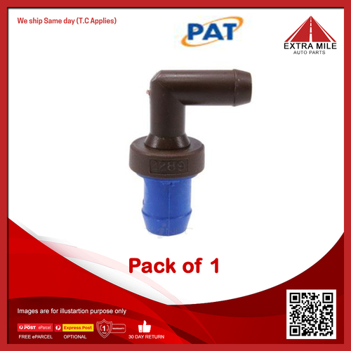 PAT PCV Valve For Holden Rodeo LX, LT, LS, TF, RA 3.2 Litre 6VE1 V6