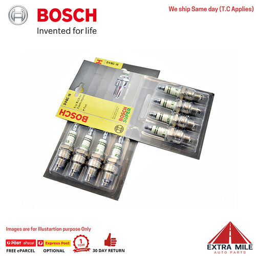 Bosch Spark Plugs 8 pack for Falcon XK XL XM XP XR XT XW XY (289 302 CID V8 WINDSOR) D9BC 0.8 GAP