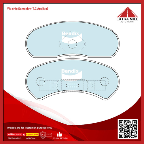 Bendix Brake Pad Set For Ford Fairmont XD 3.3L 200ci 82kW RWD Sedan