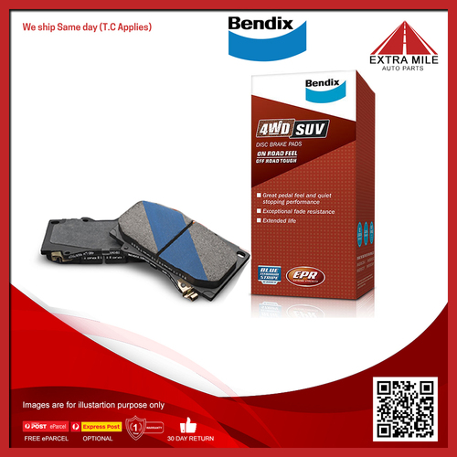 Bendix 4WD Brake Pad Set Front For Nissan Partol Y61,GU 2.8L/3.0L/4.2L/4.5L/4.8L