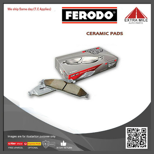 Ferodo Ceramic Brake Pad Set Front For FORD LASER KH 1991-1992 1.8L 4cyl
