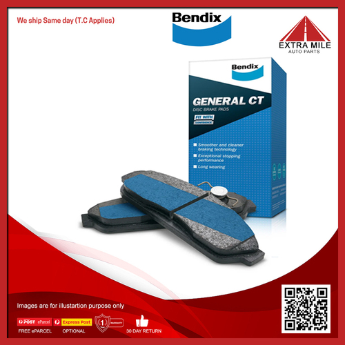 Bendix General CT Brake Pad Set Front For Audi TT [8N3, 8N9] 1.8L FWD, AWD