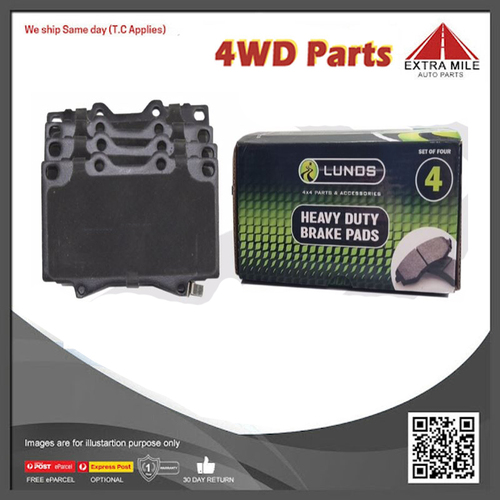 Front Heavy Duty Brake Pad Set For Toyota Landcruiser Prado GGN25/KUN26 Non- VSC