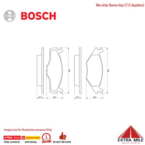Bosch Brake Pad Set - DB400PUL