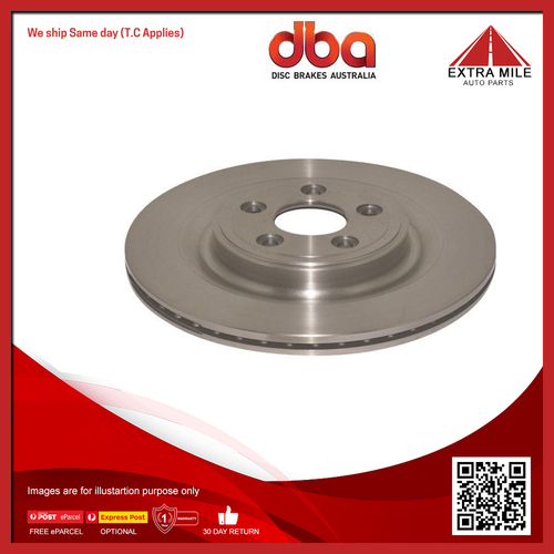 DBA Rear Street Standard Vented Disc Rotor For Jaguar S-Type, SF 250-326mm