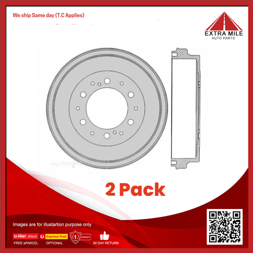 DBA Pair Disc Brake Rotor Front Solid 249mm For Citroen DS DS3 THP 155 1.6L