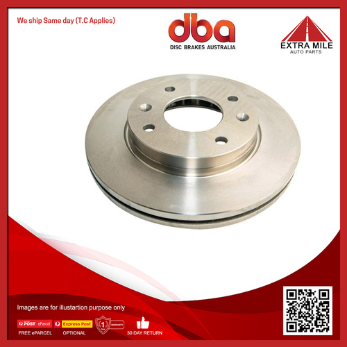 DBA Rear Street Standard Vented Disc Rotor For Hyundai Elantra, I45, Sonata, Kia