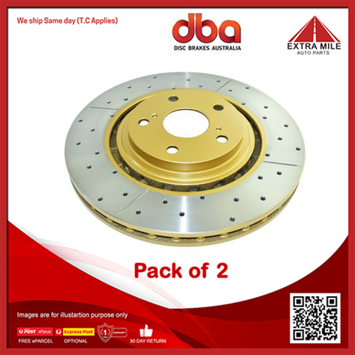 2X DBA Front Disc Brake Rotor For Toyota Toyota Kluger, Lexus RX L1 U3 Z1-328mm