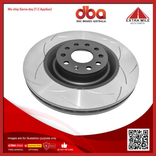 DBA Disc Brake Rotor Vented Front For Audi A3,8P 2.0L AXX,BMJ,BUB Petrol Auto
