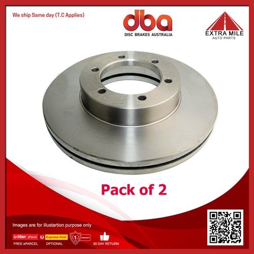 2X DBA Front Street Standard Disc Rotor For Kia Pregio 3VRS, CT 2.7L J2