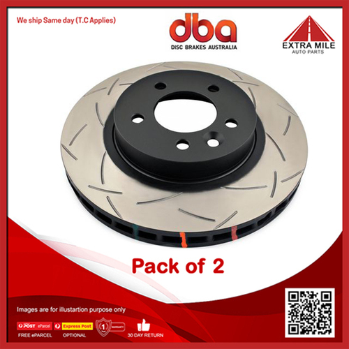 2X DBA Front Disc Brake Rotor 4000 Series For Land Rover Range Rover, Discovery