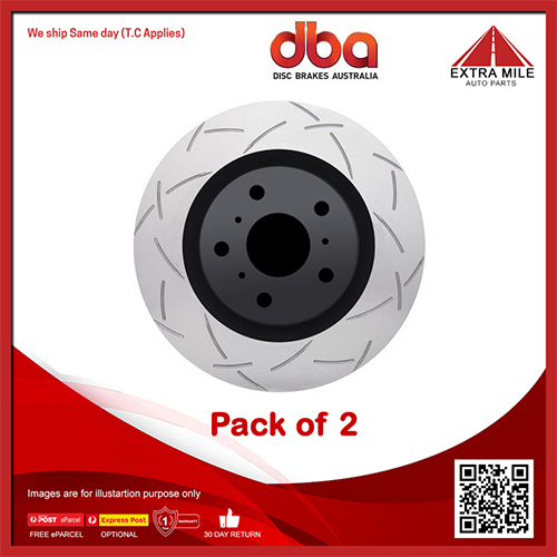 2X DBA Front Disc Brake Rotor 4000 Series For BMW 3, Mercedes-Benz GLA-Class