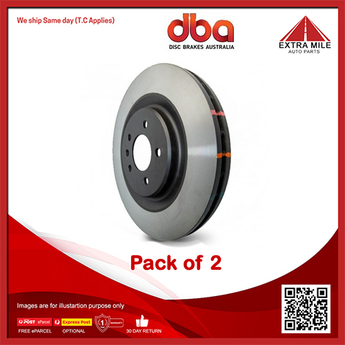 2X DBA Front Disc Brake Rotor For Toyota Kluger, Lexus RX, NX-328mm