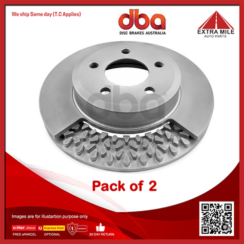 2X DBA Front Disc Brake Rotor Vented For Ford Australia Fairlane, HSV Senator
