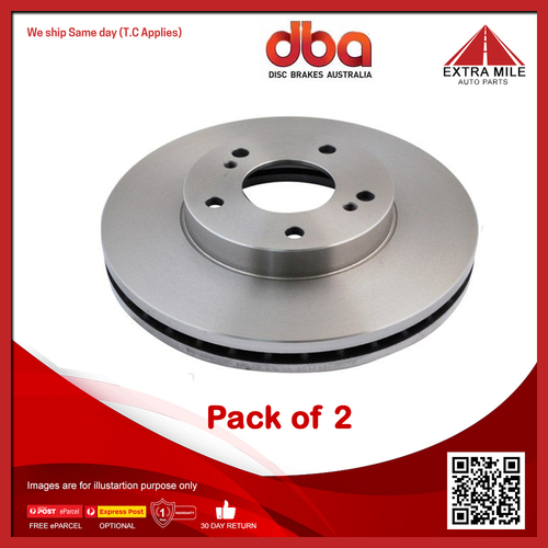 DBA Front Street Standard Vented Disc Rotor Pair For Nissan 200SX, 300ZX,Skyline