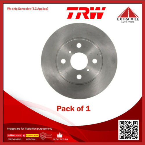 1X TRW Disc Brake Rotor 255mm Front For Toyota MR2 III ZZW3 1.8L 16V VT-i ZZW30
