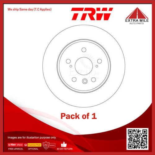 1X TRW Disc Brake Rotor 288mm For Toyota Camry XV10, MCV20R,VCV10 2.2L/2.4L/3.0L