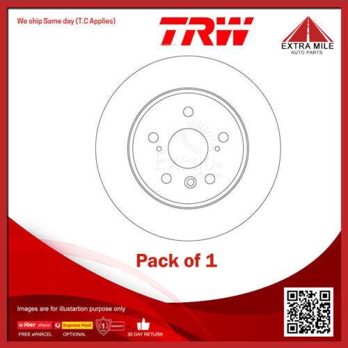 1X TRW Disc Brake Rotor 288mm For Lexus ES ES300 MCV10, MCV30 1997-2008