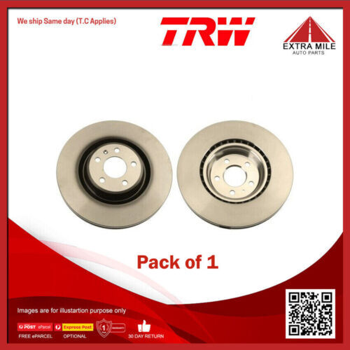 1X TRW Disc Brake Rotor 345mm Front For Audi A6 C7 4G2 4GC,4G5 4GD 1.8L/3.0L