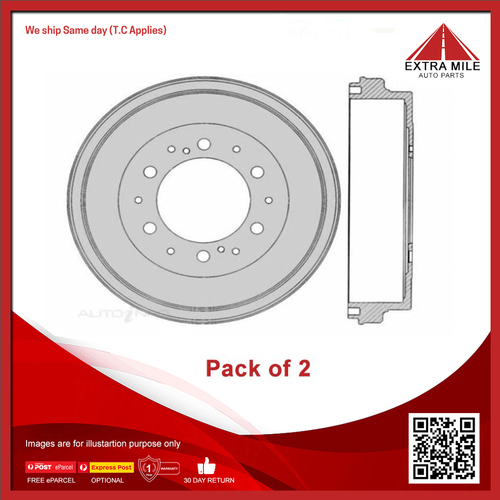 2X TNF Disc Brake Rotor For Honda Odyssey RA 2.2L,2.3L F23A7 SOHC 16v MPFI 4cyl
