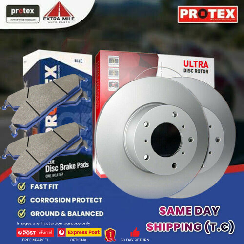 Protex Rotors & Brake Pad Front set For HOLDEN Epica EP 2.0L 2.5L 6Cyl 07-11