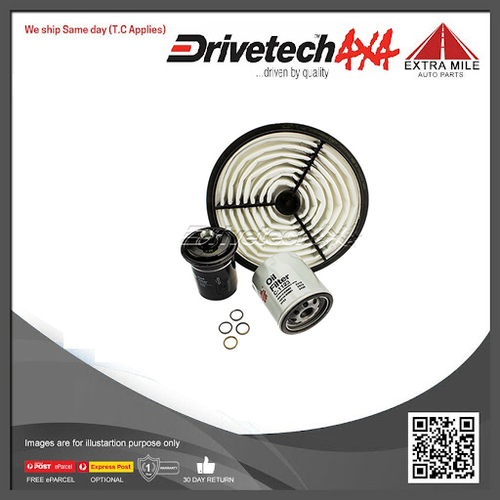 Filter Service Kit for Toyota Hilux 3.0L ( RN105 / 106 / 110 / 130 ) 01/90 - 12/97 Petrol DT-FLT66 (Oil Air Fuel)
