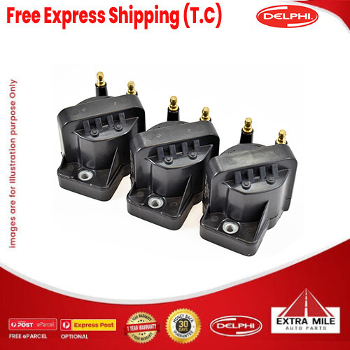 3x Ignition Coils for Chevrolet Camaro 3.8 V6 Ecotec L36 25188630